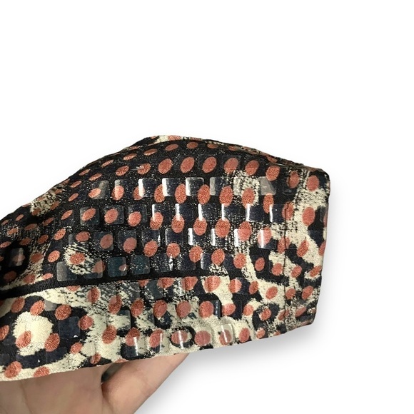 EXCLUSIVELY MISOOK Jacket Size Large Animal Print Zip Shiny Cocktail Vintage - Picture 6 of 6